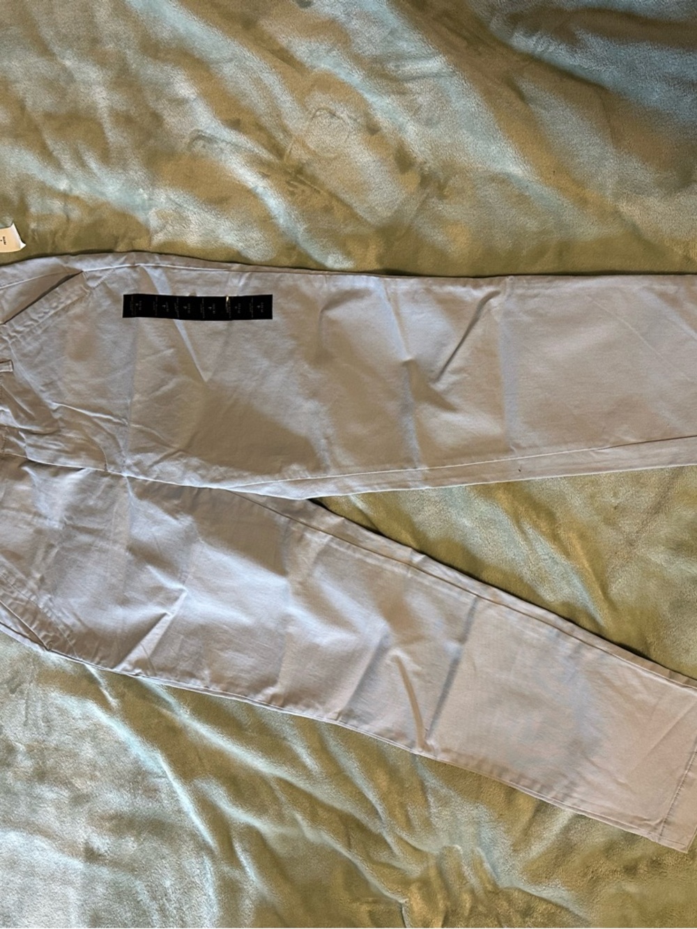 Light Blue Slim Dress Pants